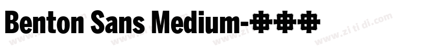 Benton Sans Medium字体转换
